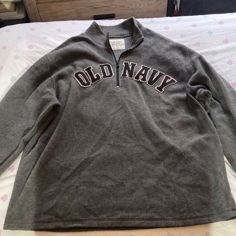 Old Navy Charcoal Zip-Up Men's Sweater
